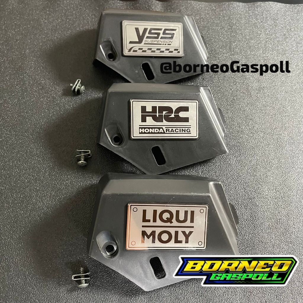 Cover Tutup Reservoir Spakbor Kolong Vario 125 150 Old New Plus Emblem LIQUI MOLY YSS HRC KOSO