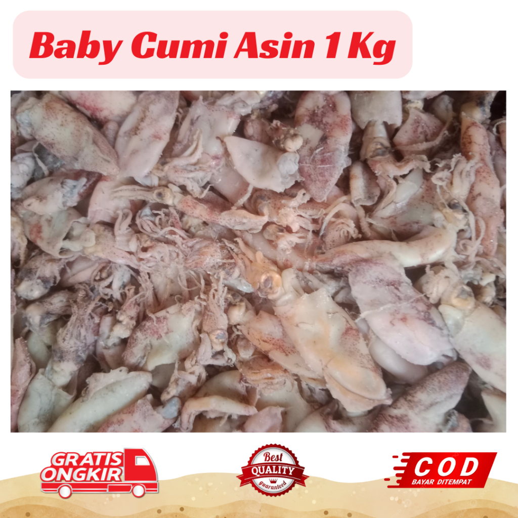 

Baby Cumi Asin 1 Kg Ikan Asin Kering Seafood