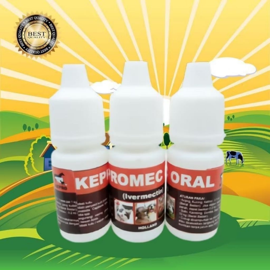 KEPROMEC ORAL 10 ML - Obat Scabies ORAL Minum LEBIH CEPAT SEMBUH Gudik Jamur Scabies Bulu Rontok Kuc