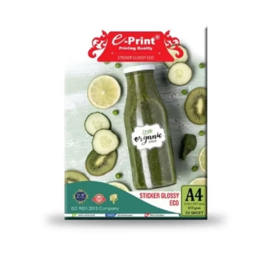 

kertas Sticker | stiker Glossy Eprint A4