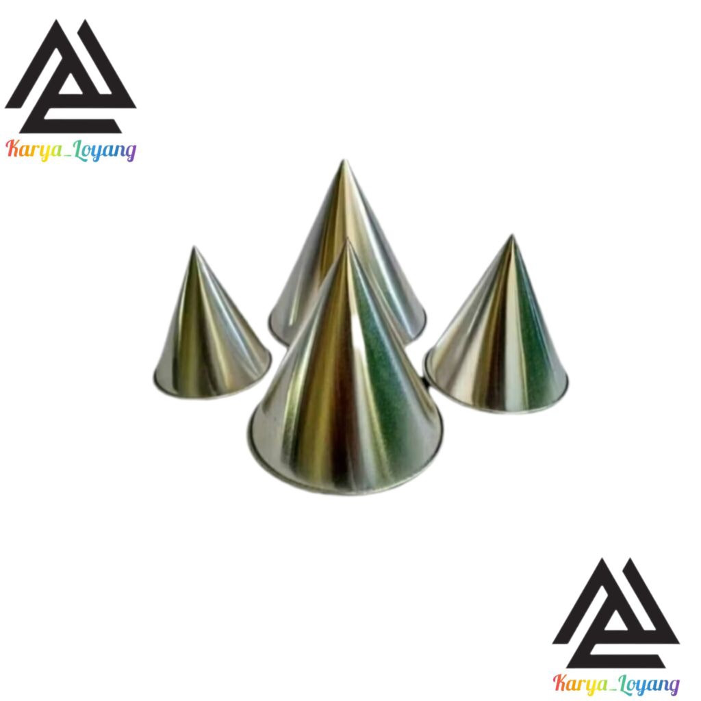 Loyang tumpeng mini polos / kerucut tumpeng
