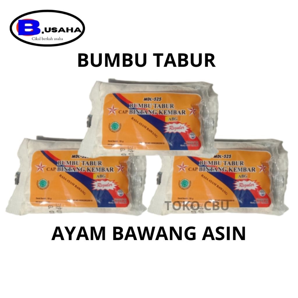 

Bumbu Tabur Asin Bintang Kembar MDL Rasa Ayam Bawang 50gram