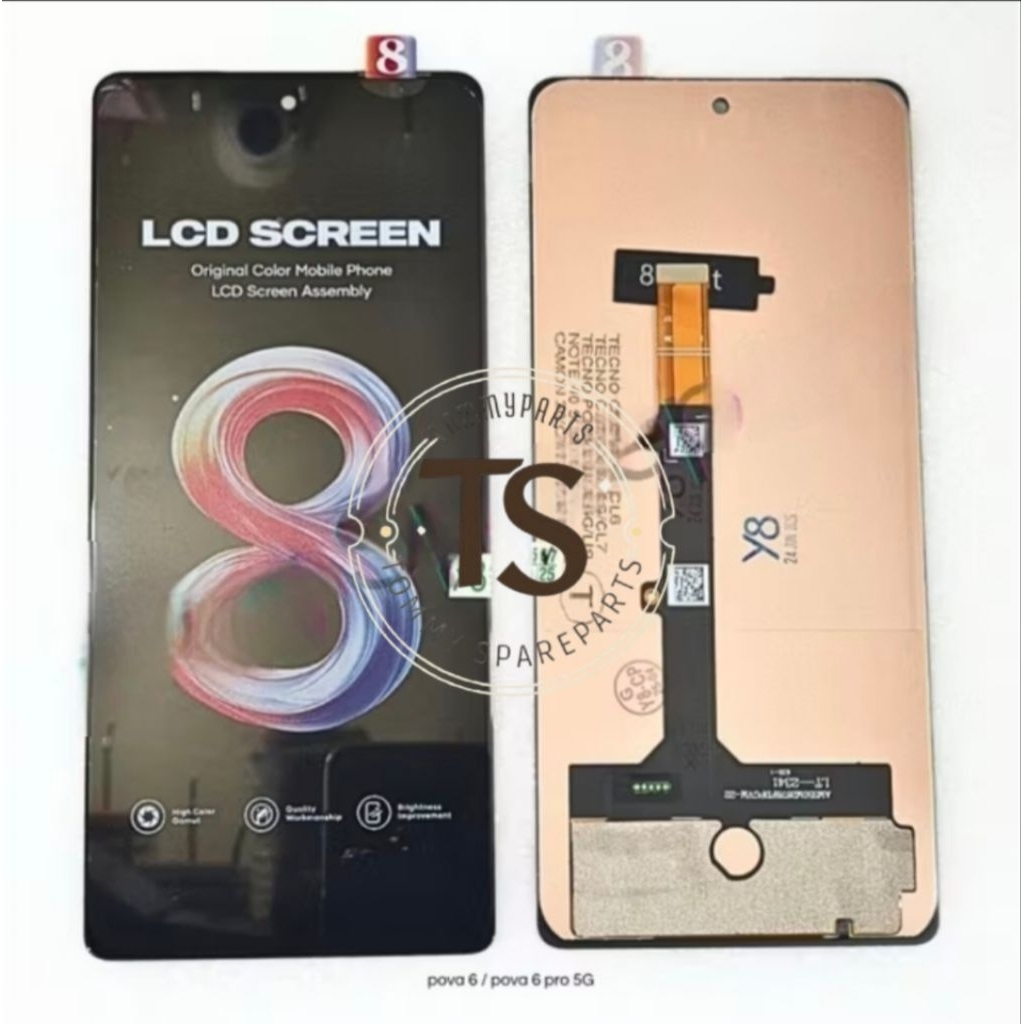 LCD TOUCHSCREEN POVA 6 POVA 6 PRO 5G ORIGINAL Y8