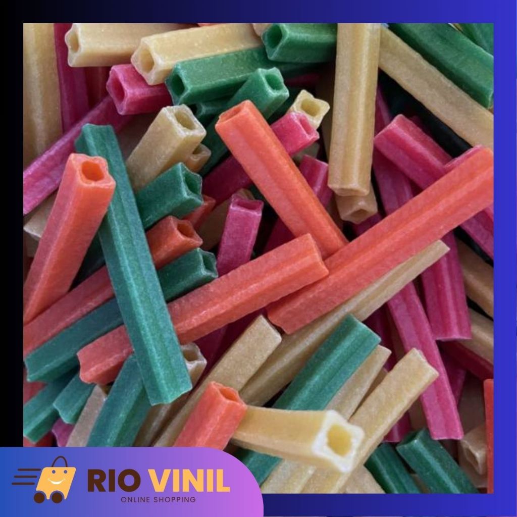 

Kerupuk Makaroni Warna Panjang Mentah Kemasan 1 Kg