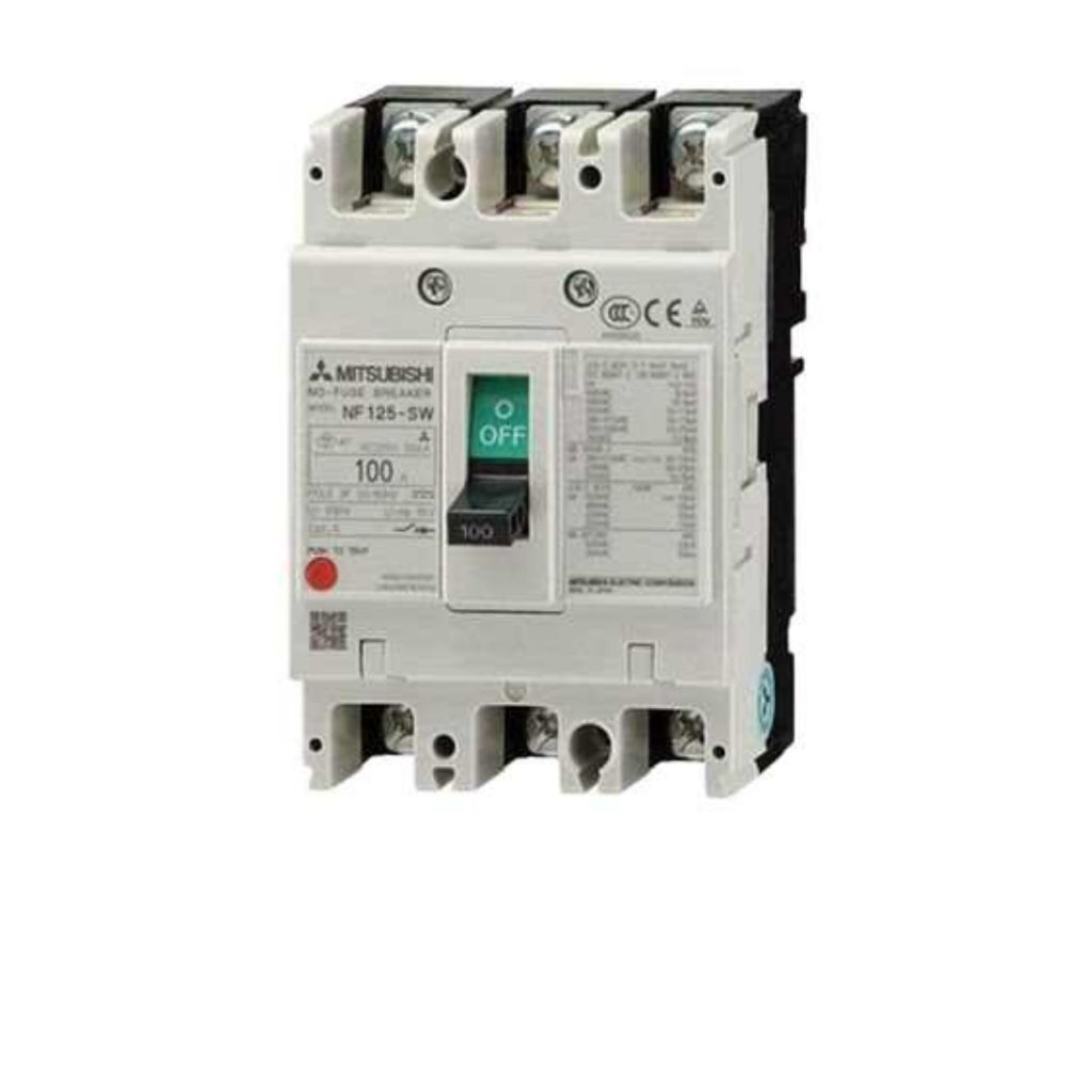 mccb breaker Mitsubishi 80a 100a barang ready