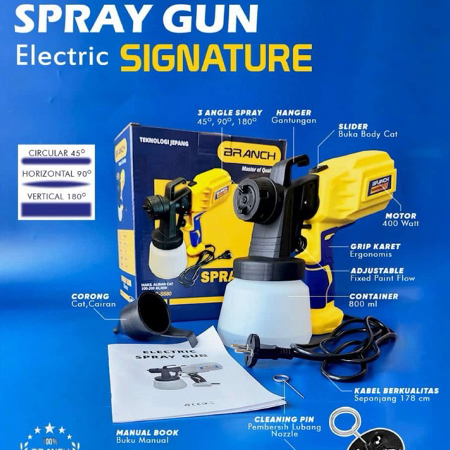 Spray gun cat listrik 800ML / spray gun elektrik / alat semprot cet listrik
