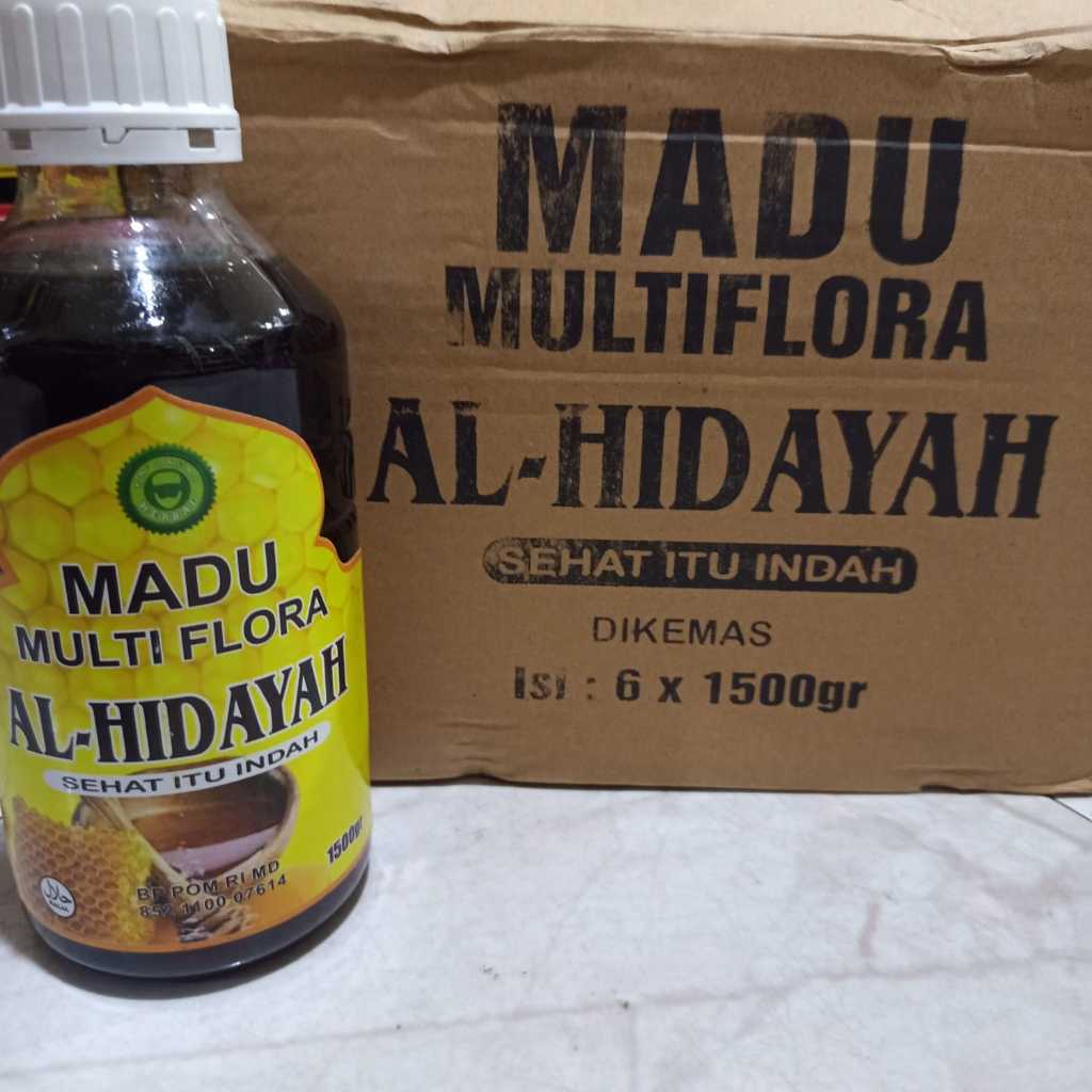 

Madu Al-Hidayah Multiflora 1500gr | Madu Murni BPOM untuk Daya Tahan Tubuh