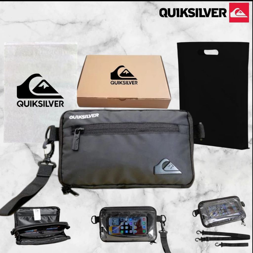 TAS QUIKSILVER HAND BAG QUIKSILVER TAS CLUTCH QUIKSILVER TAS SLEMPANG QUIKSILVER TAS TANGAN QUIKSILV