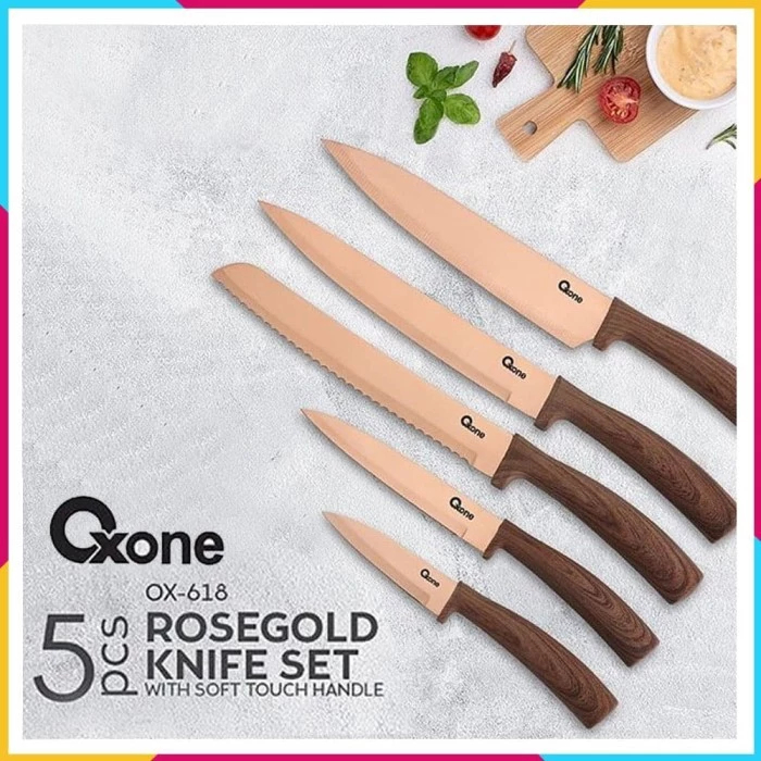 Oxone Pisau Set OX 618 Rosegold