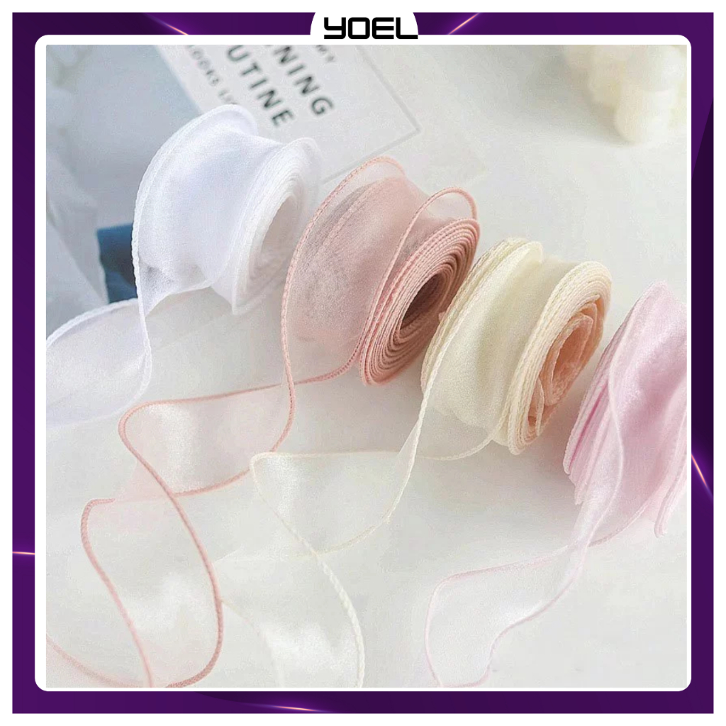 

PT06 PITA CHIFFON PREMIUM / pita kado /pita buket /Sabuk Renda Kain