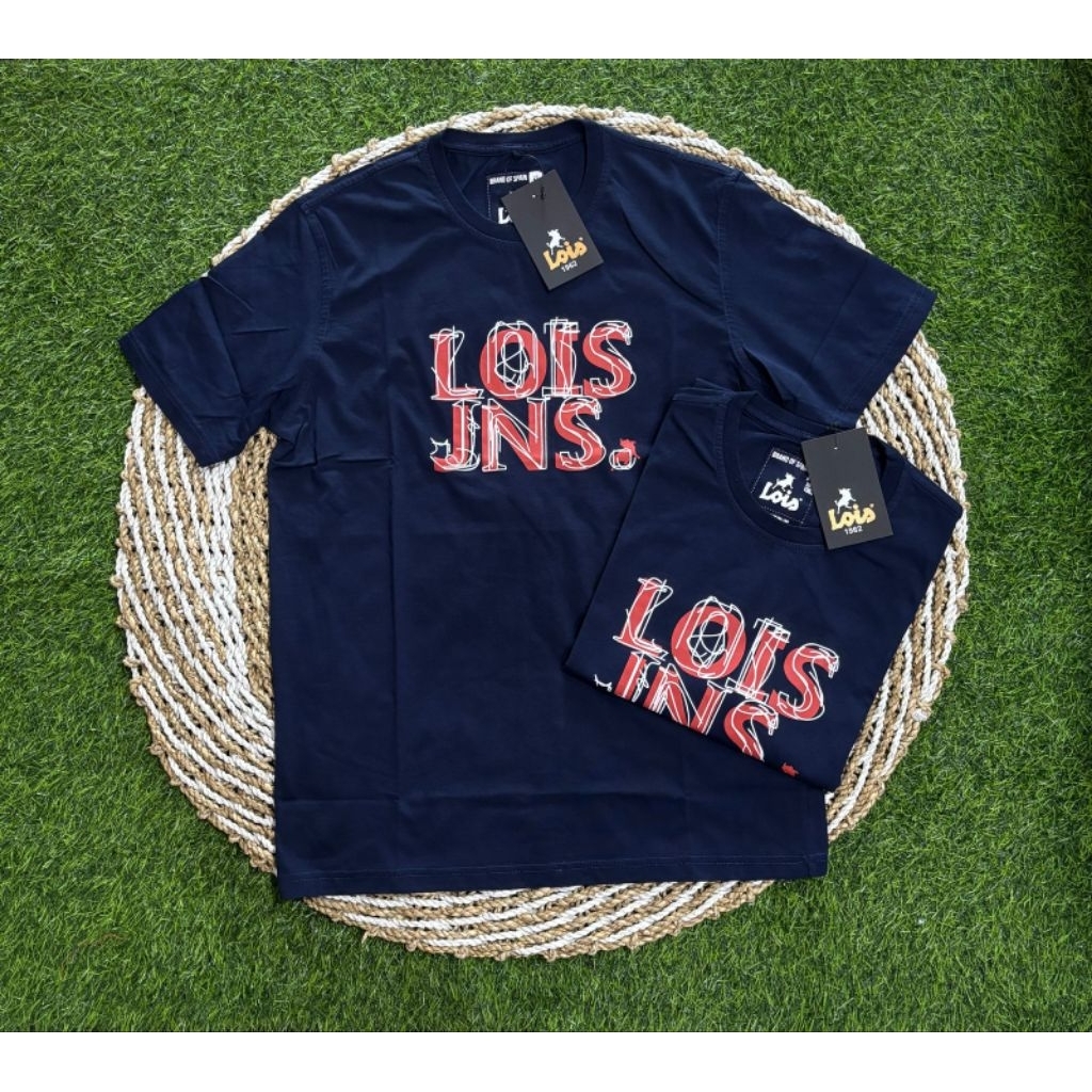 KAOS LOIS JEANS ORIGINAL SLIMFIT REGULER FIT KATUN POLOS PRINTING SABLON ORI TERBARU TERLARIS