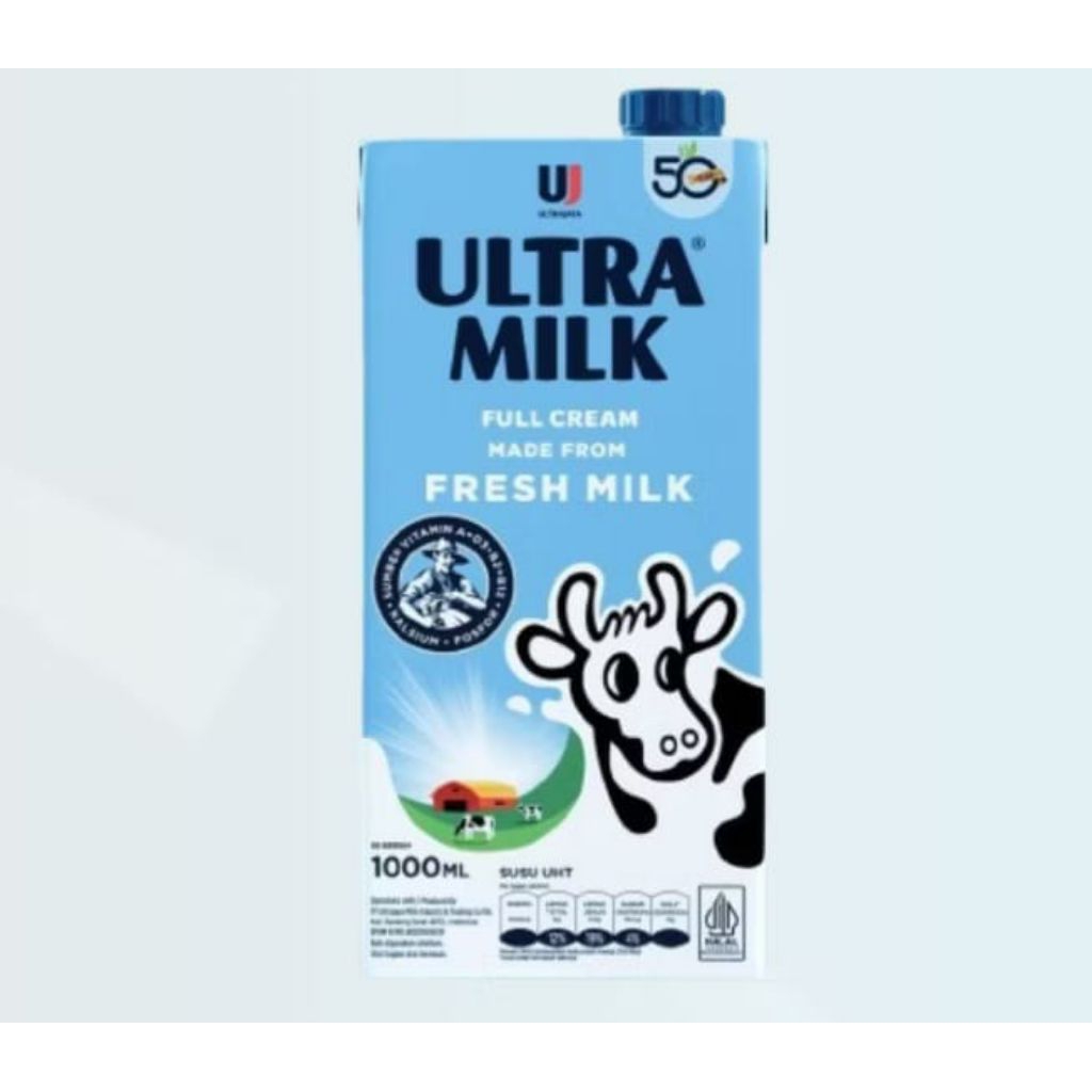 

ULTRA MILK FULL CREAM fresh milik 1000ml