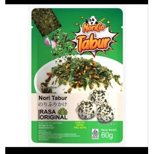 

Nori tabur rumput laut panggang Nori Go Tabur HALAL rasa original