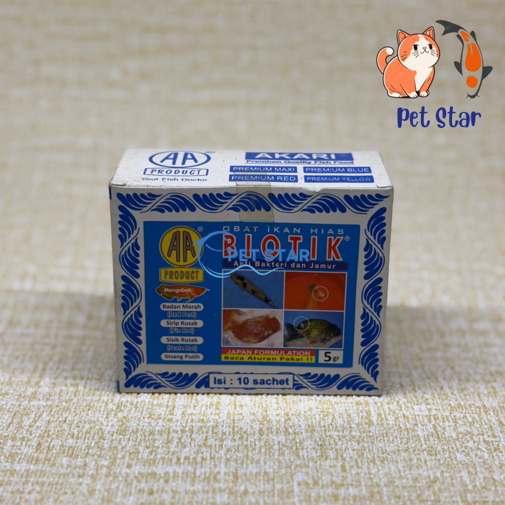 Biotik Obat Ikan Hias / Anti Bakteria Dan Jamur / Obat Ikan Biotik