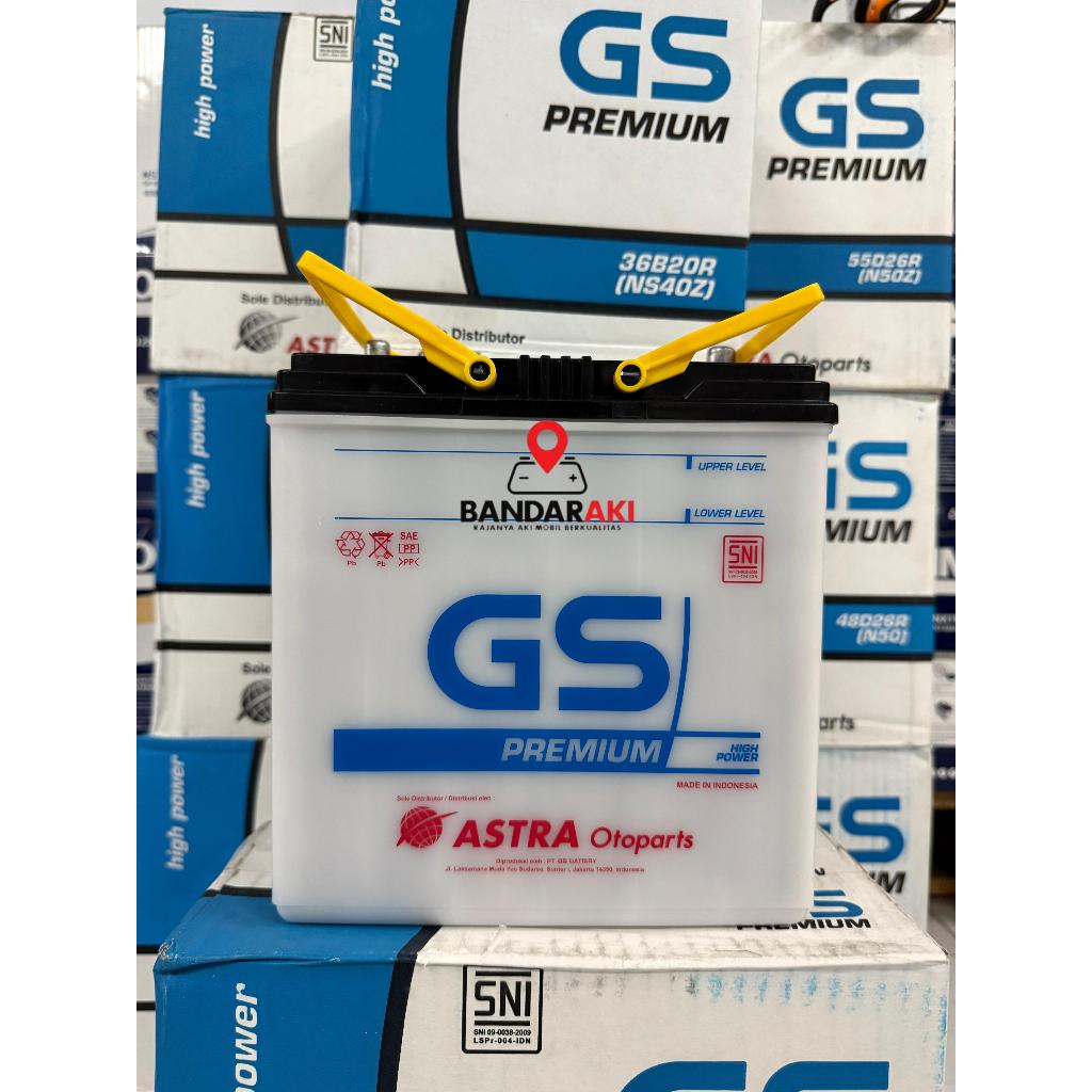 AKI GS NS40Z (R / L /LS  ) 36B20R/L 35 AMPER PREMIUM JAMINAN  100 %  GS ASTRA  ORIGINAL