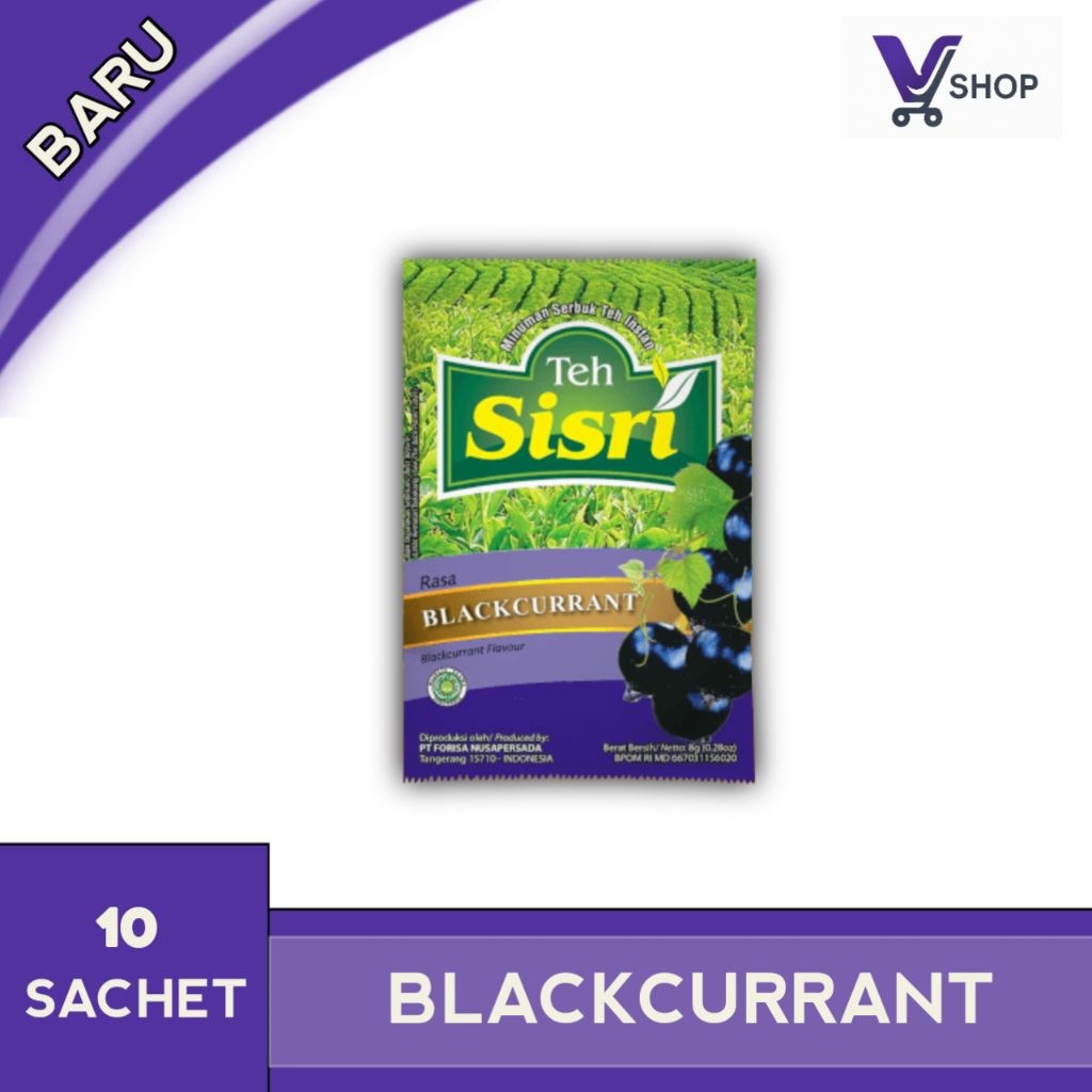 

(Vshop) Teh sisri Blackcurrant - 10 sachet