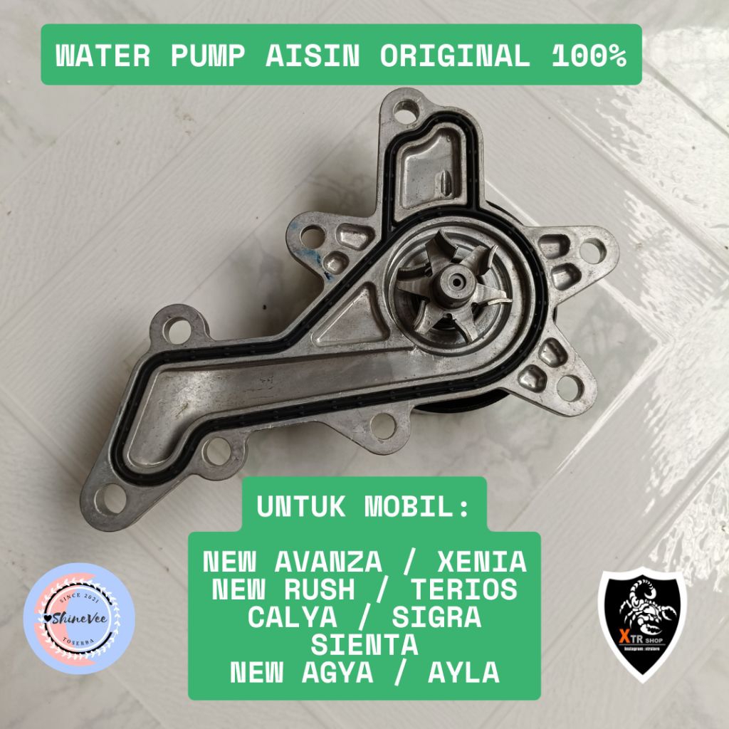Water pump assy Avanza merk aisin / pompa air avanza / water pump assy Grand new avanza / water pump