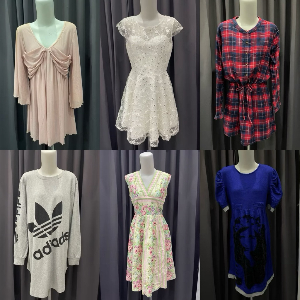 Dress wanita casual dan pesta lengan panjang pendek mix style 9