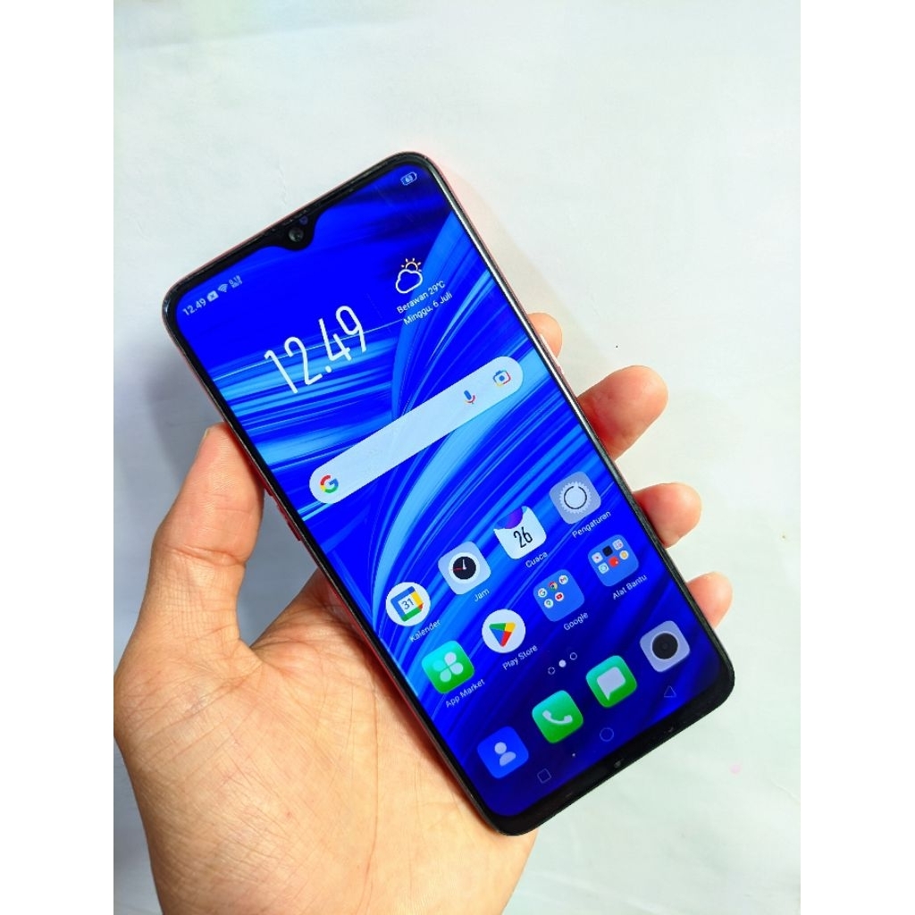 OPPO F9 PRO REFURBIS RAM 6GB/128GB SECOND MURAH BERGARANSI DAN BISA RETUR YA