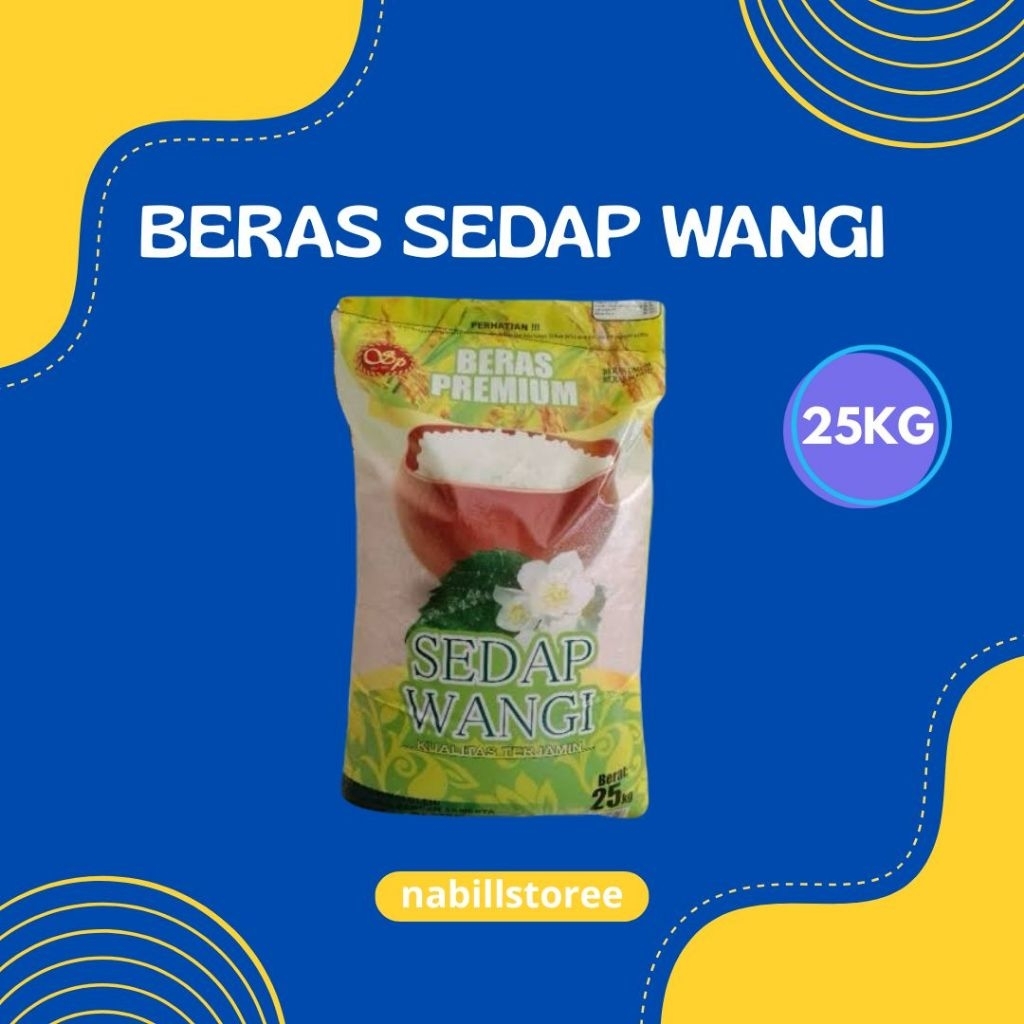 

sedap wangi 25kg, beras premium wangi bersih (KHUSUS INSTAN)