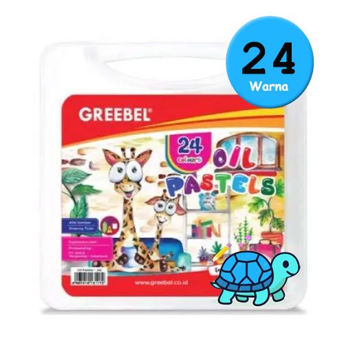 

GREEBEL Crayon Non-Toxic Krayon 24 Warna Alat Tulis Mewarnai Anak ASLI ORIGINAL