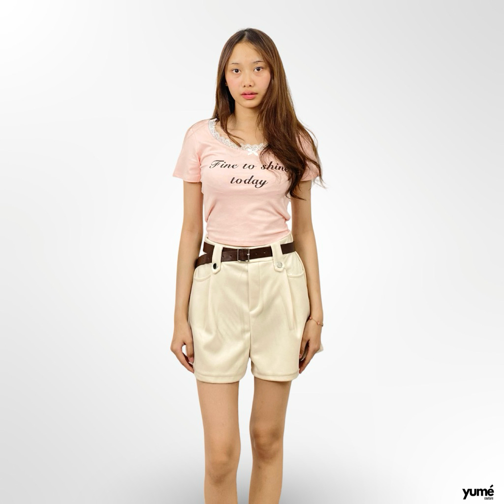 YUME Short Pants Pocket Pleated