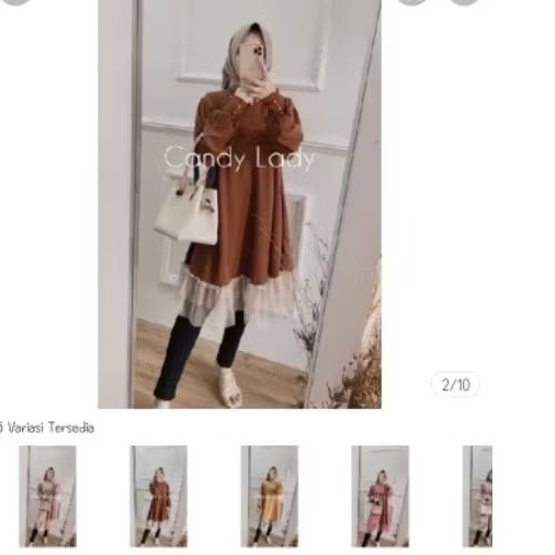 puffy pearl Lessy tunik (candylady)