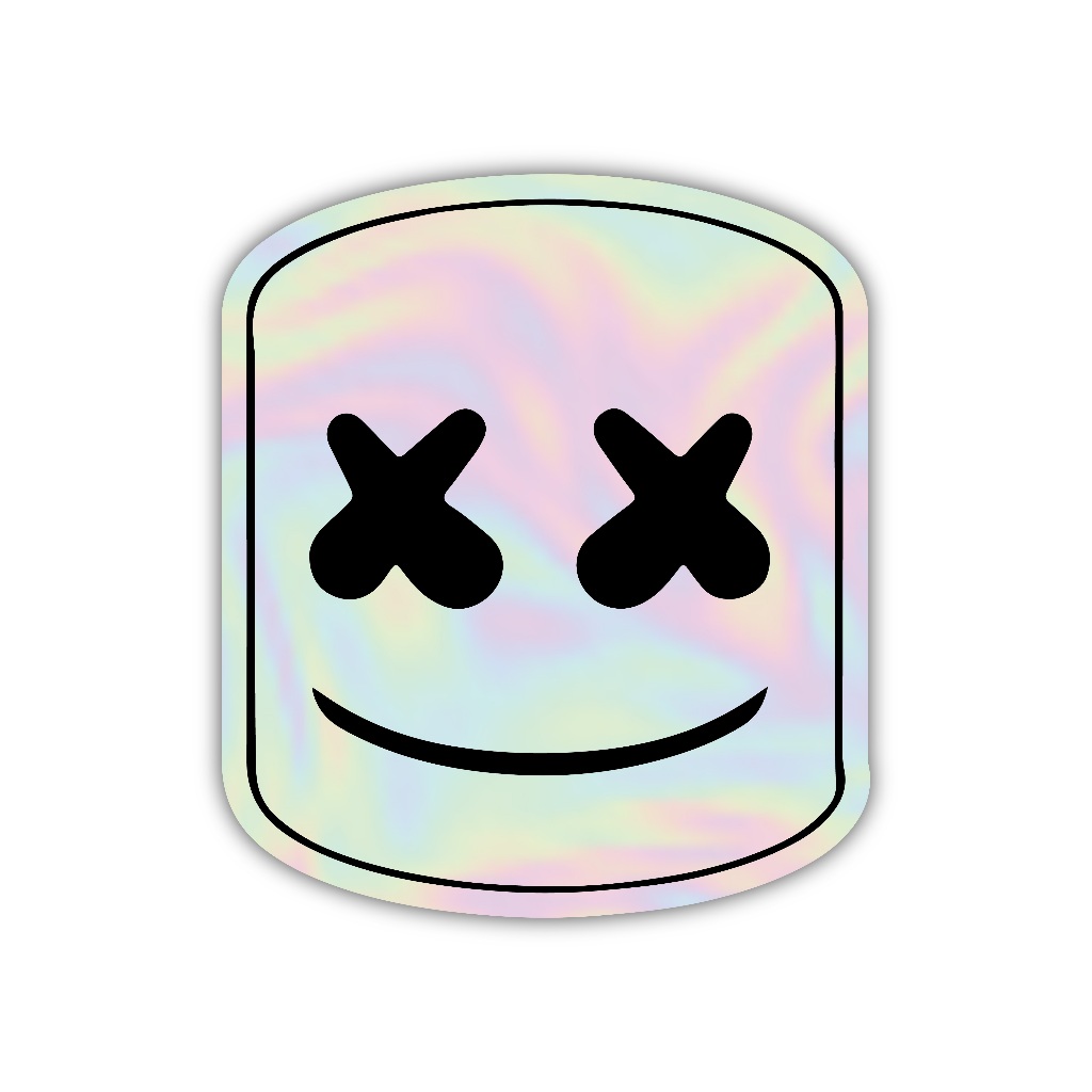 

Z416 sticker marshmallow aesthetic, stiker hologram satuan