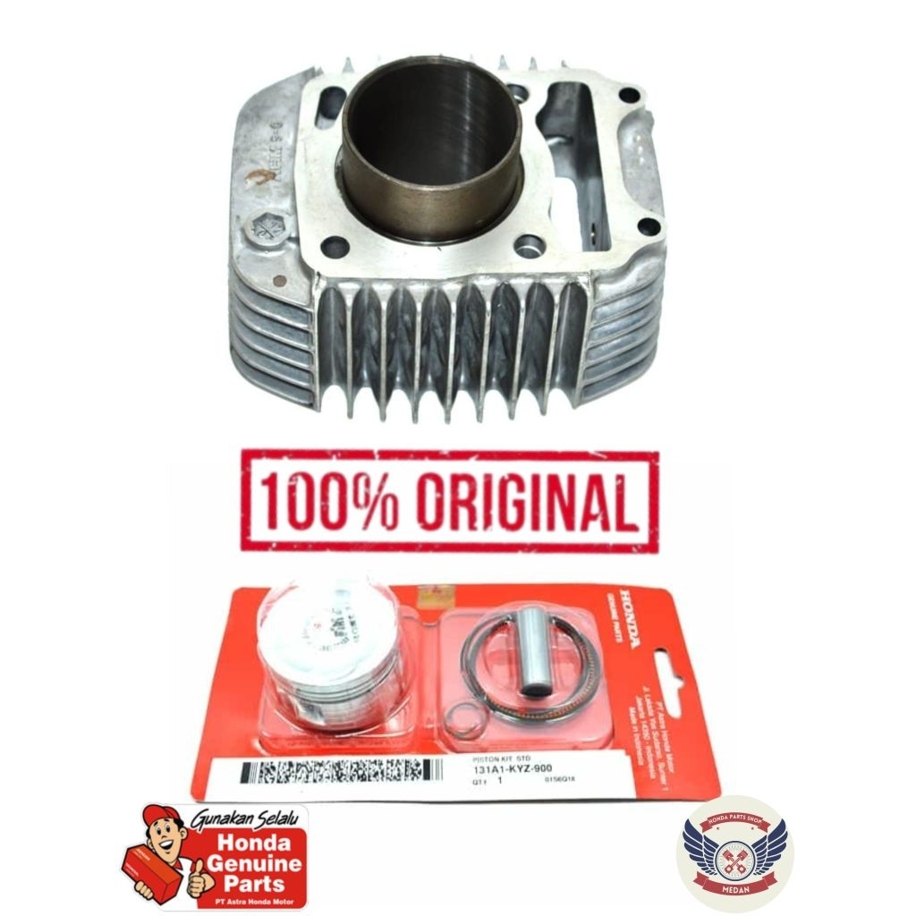Cylinder Comp Blok + Piston Kit Std - Supra X 125 Injeksi FI , Supra X 125 Helm In Fi 12100KYZ710 + 