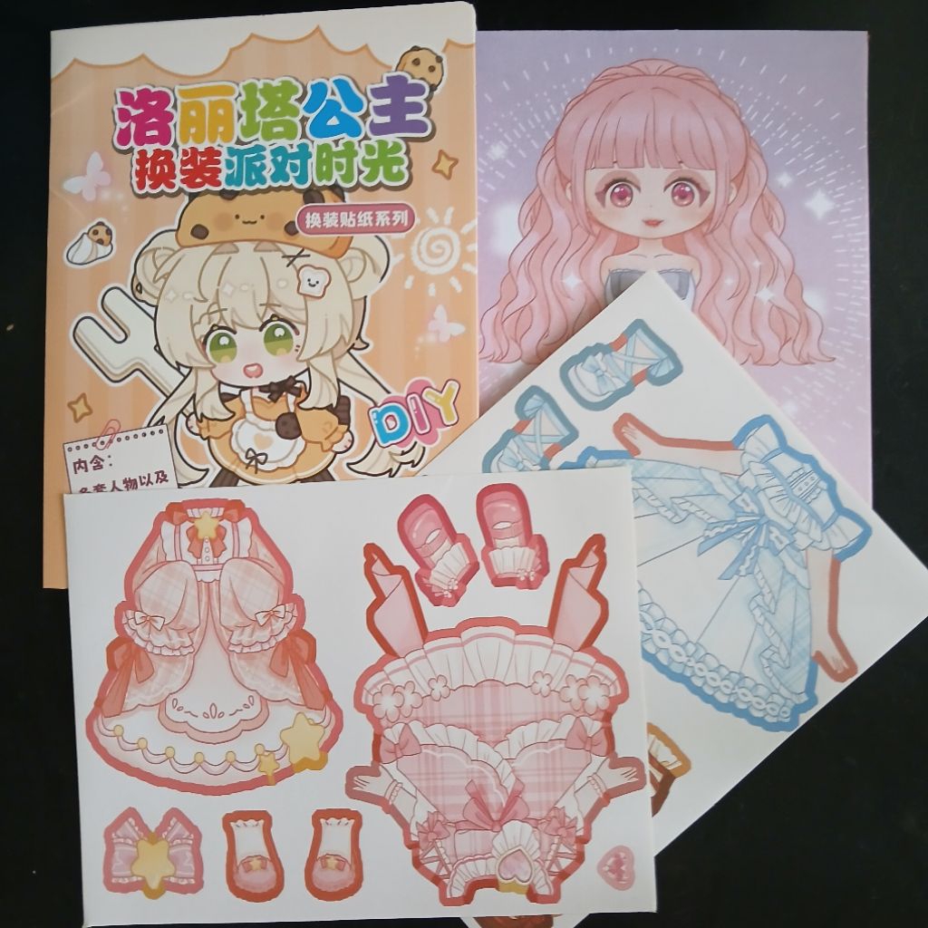 

stiker BP dress up 1pcs 15x10cm aktivitas anak BP Girl/SanR