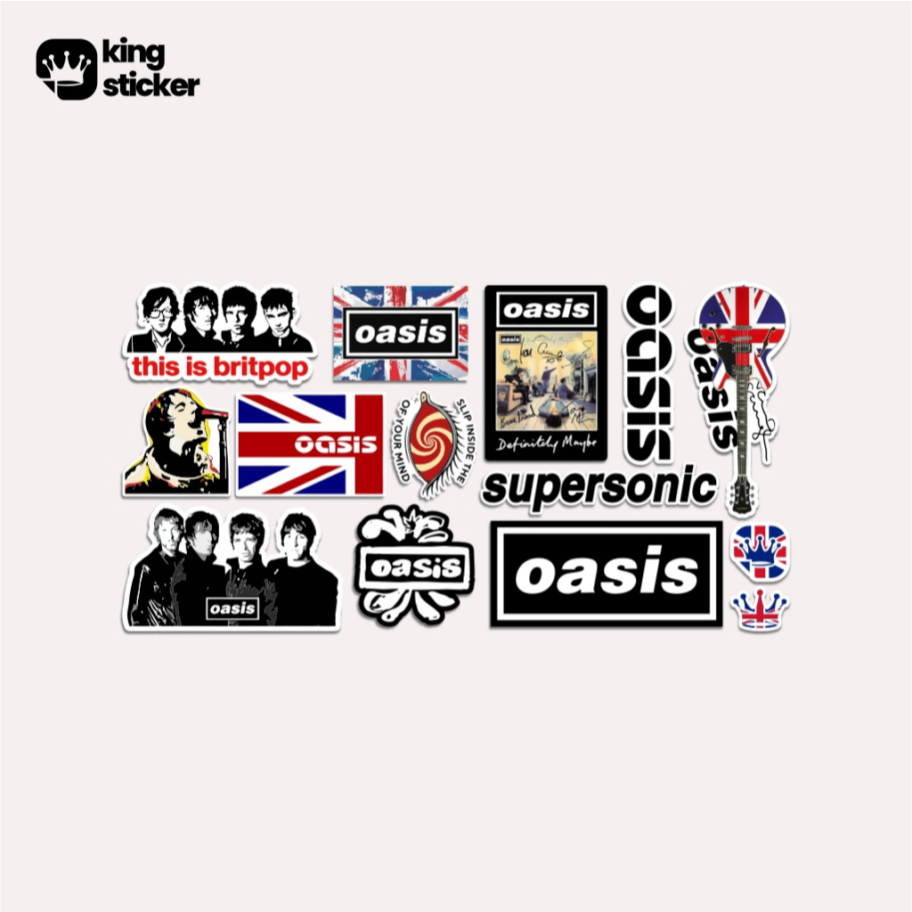 STICKER PACK OASIS [12pcs] LAMINASI GLOSY DIECUTT