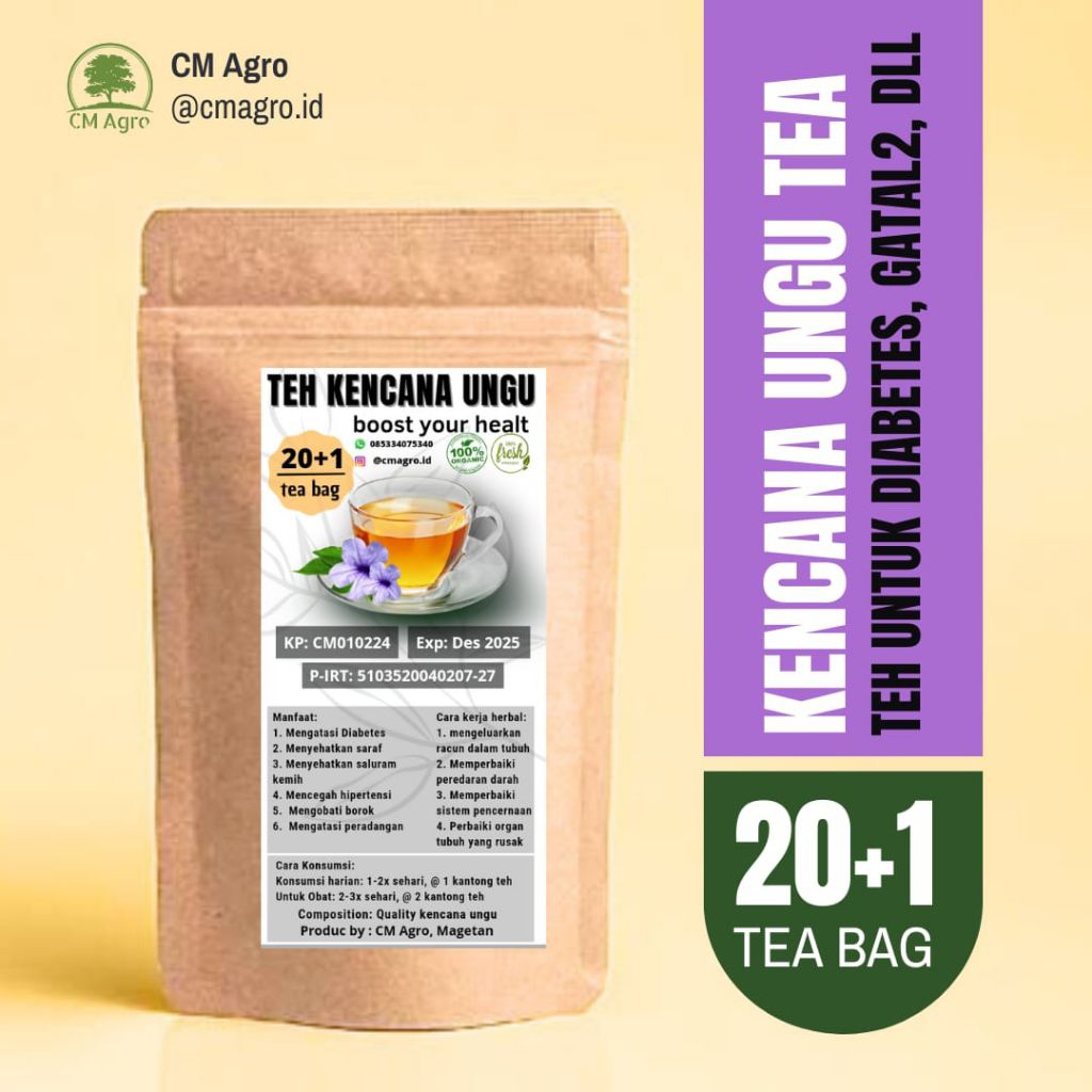 

Teh Herbal Daun Kencana Ungu | Obat Diabetes, ISK, Saraf dll