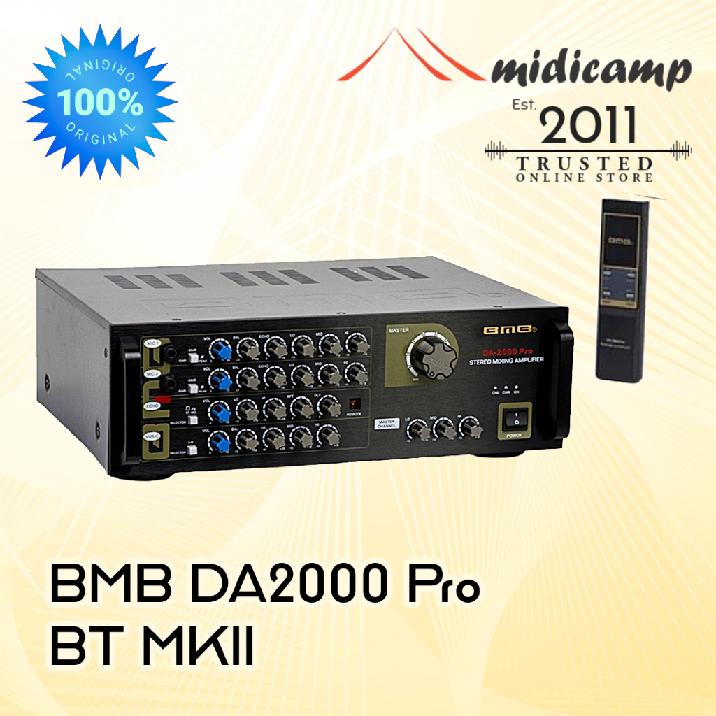 BMB DA2000 PRO BT MKII Power Amplifier Karaoke Bluetooth DA-2000 DA 2000 MK2 Original