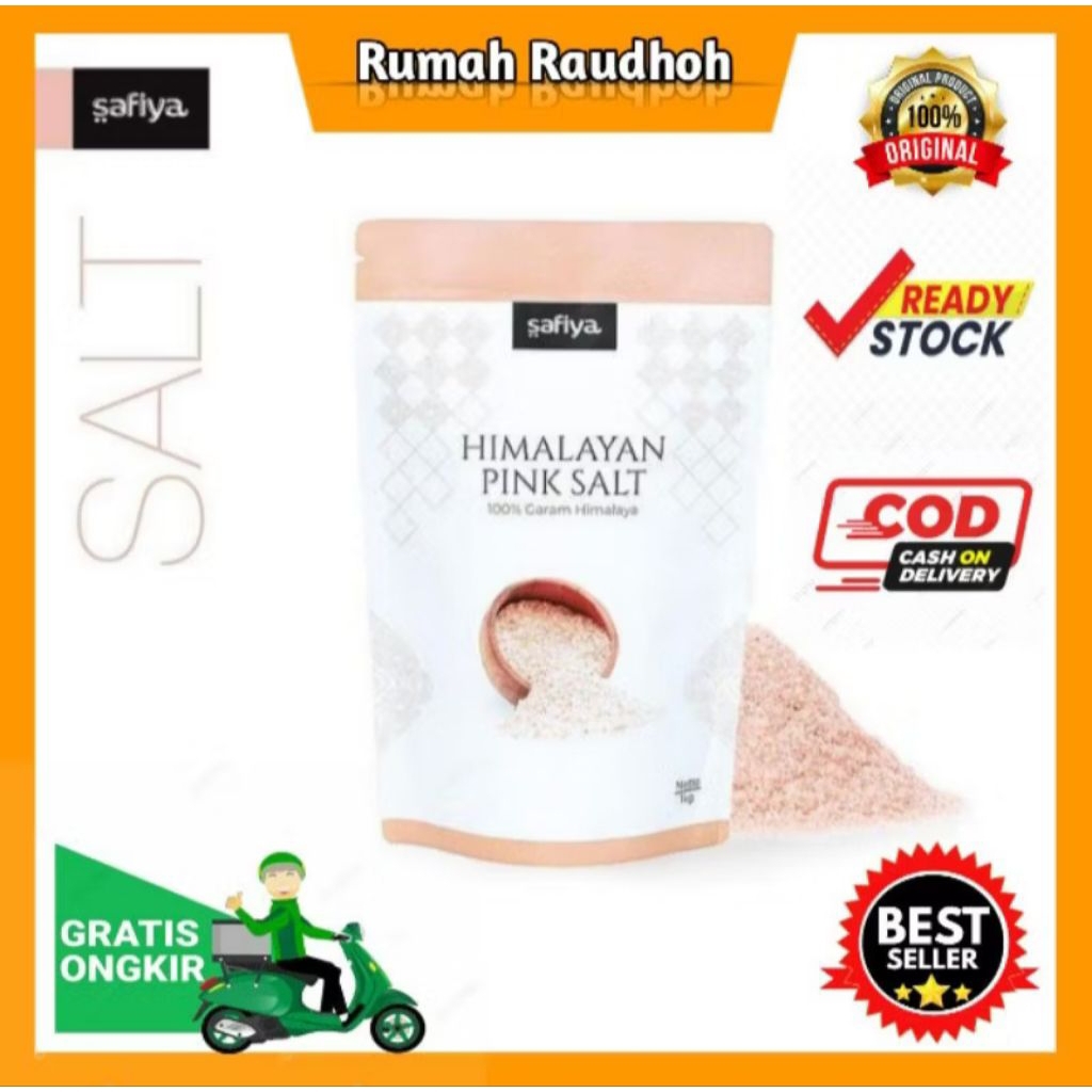 

GARAM HIMALAYA 1 KG PINK SALT ORIGINAL PREMIUM SAFIYA HERBAL