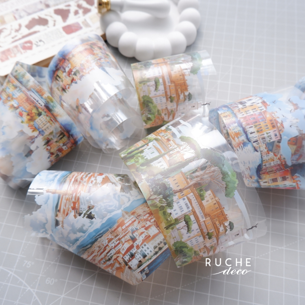 

RUCHE DECO - PET Adhesive Roll - Europe Travel