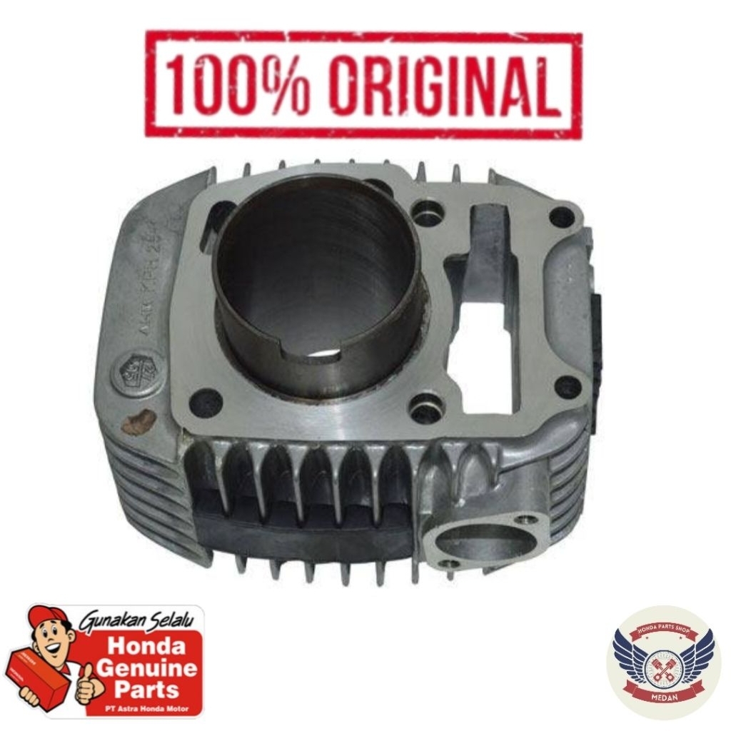 12010KVLN00 Cylinder Assy Blok Seher Mesin Only  - Supra X 125 Karbu Karburator Injeksi Old , Karism