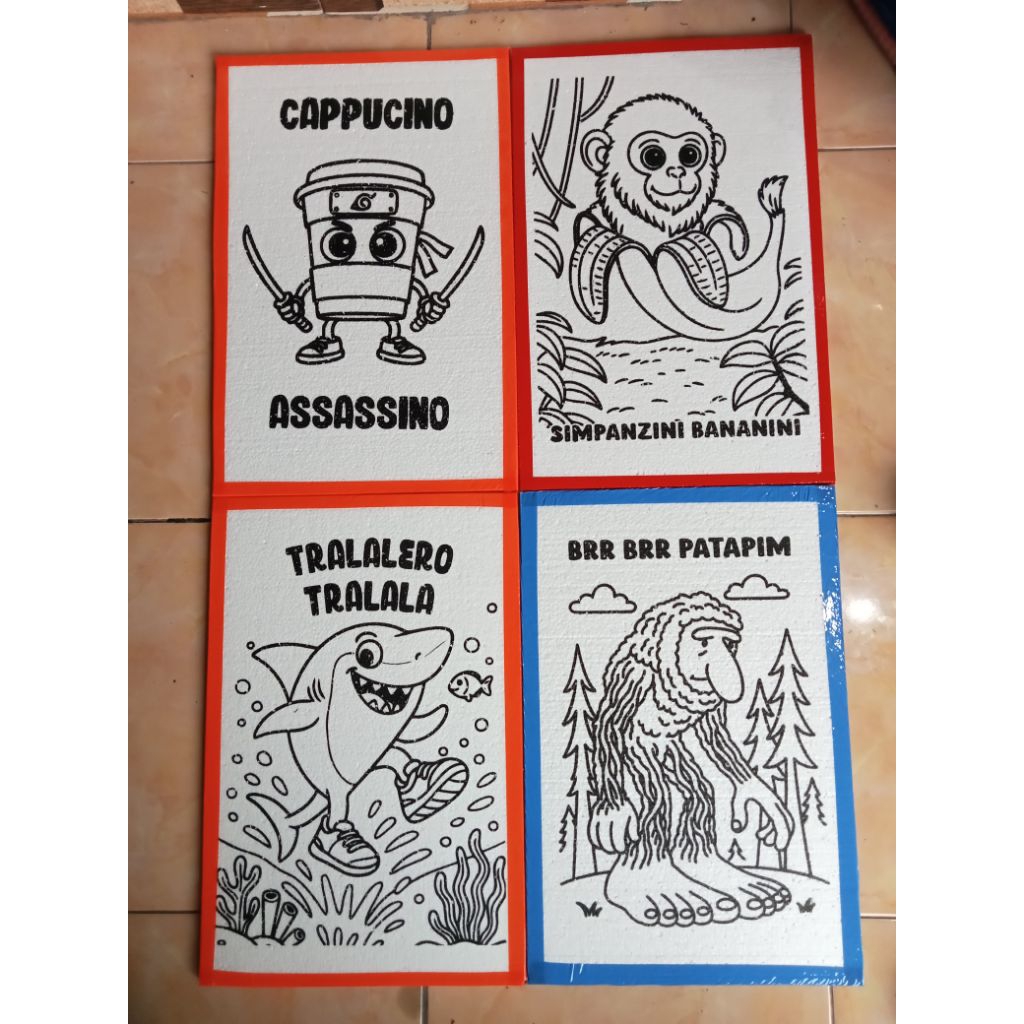 

PAKET 10 STYROFOAM LUKIS ANAK UKURAN JUMBO 33x50x1cm LIST LAKBAN