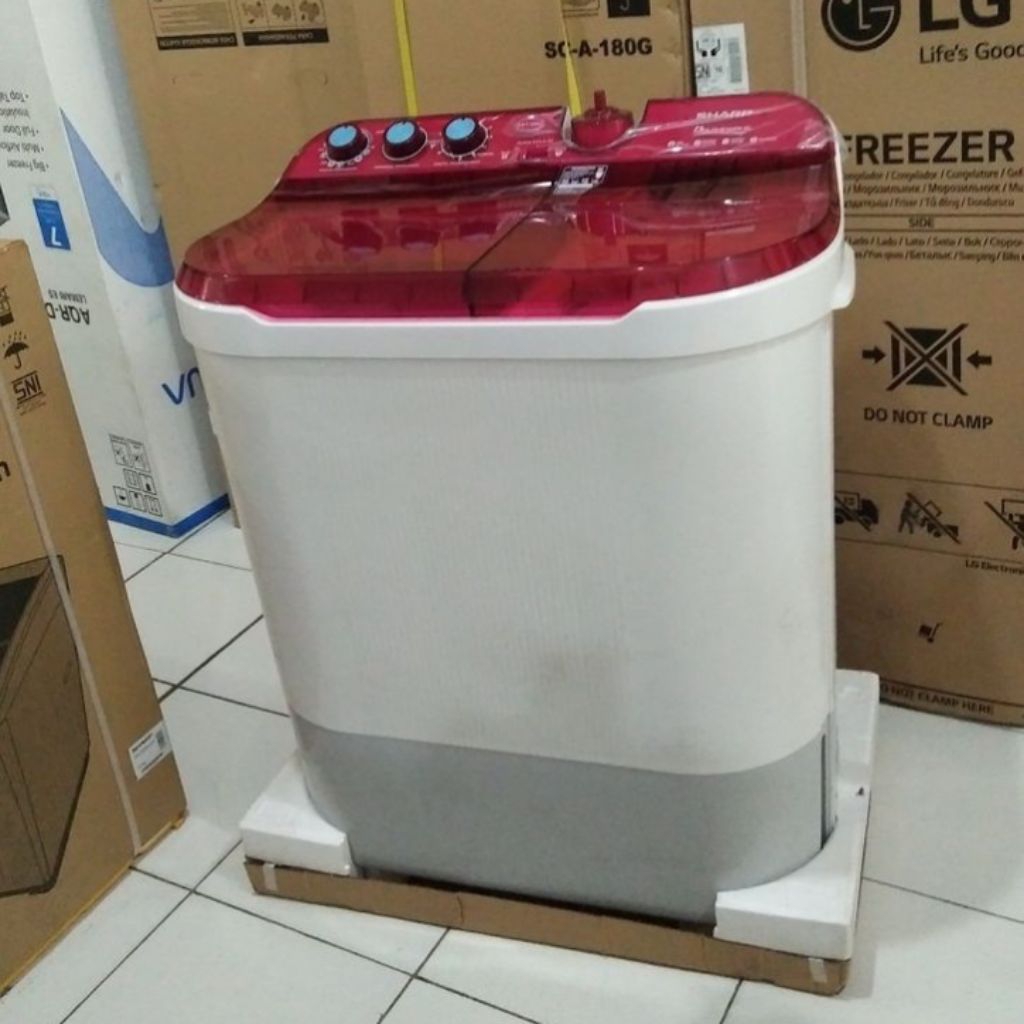 MESIN CUCI SHARP 10 KG ES-T1090 JUMBO 2 TABUNG MANUAL