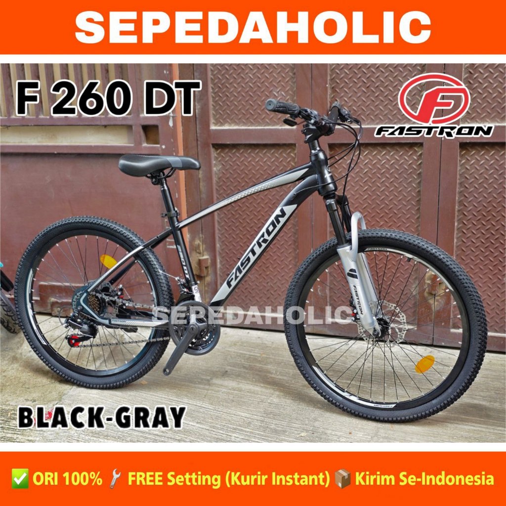 Sepeda Gunung FASTRON F 260 DT Ukuran 24 26 Inch 21 Speed Rem Cakram