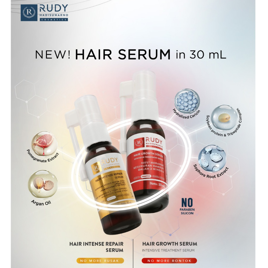 Rudy Hadisuwarno Hair Growth Serum - Serum Penumbuh Rambut, Rambut Rontok