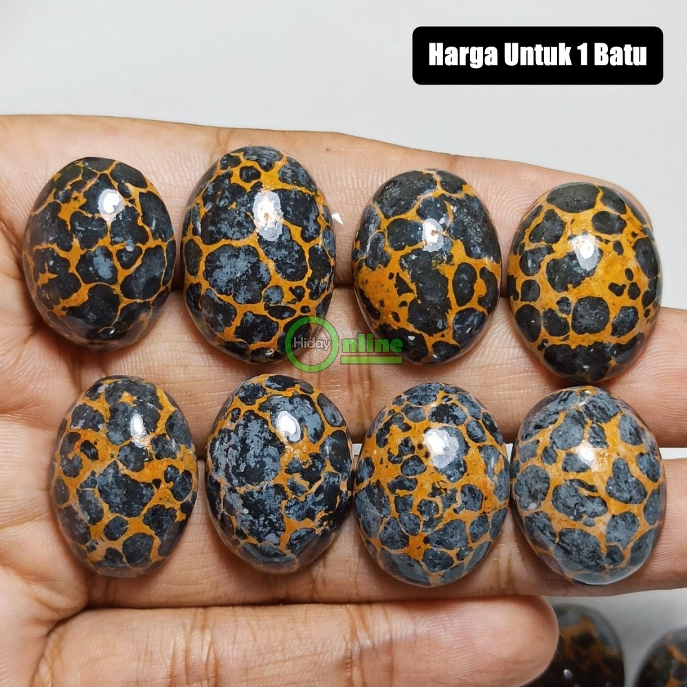 BATU PIRUS HITAM FULL URAT EMAS BIG SIZE SINTETIS