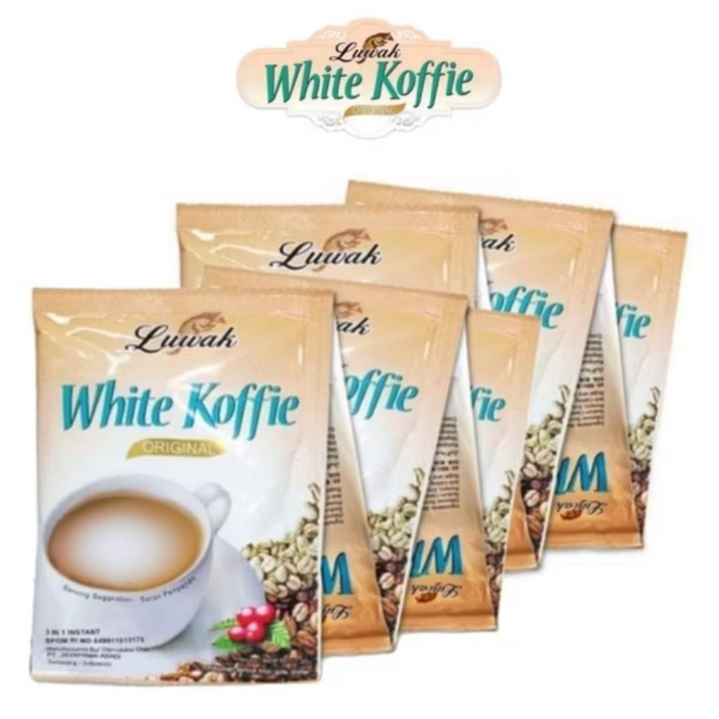 

LUWAK WHITE COFFEE SASET ISI 10PCS RENCENG