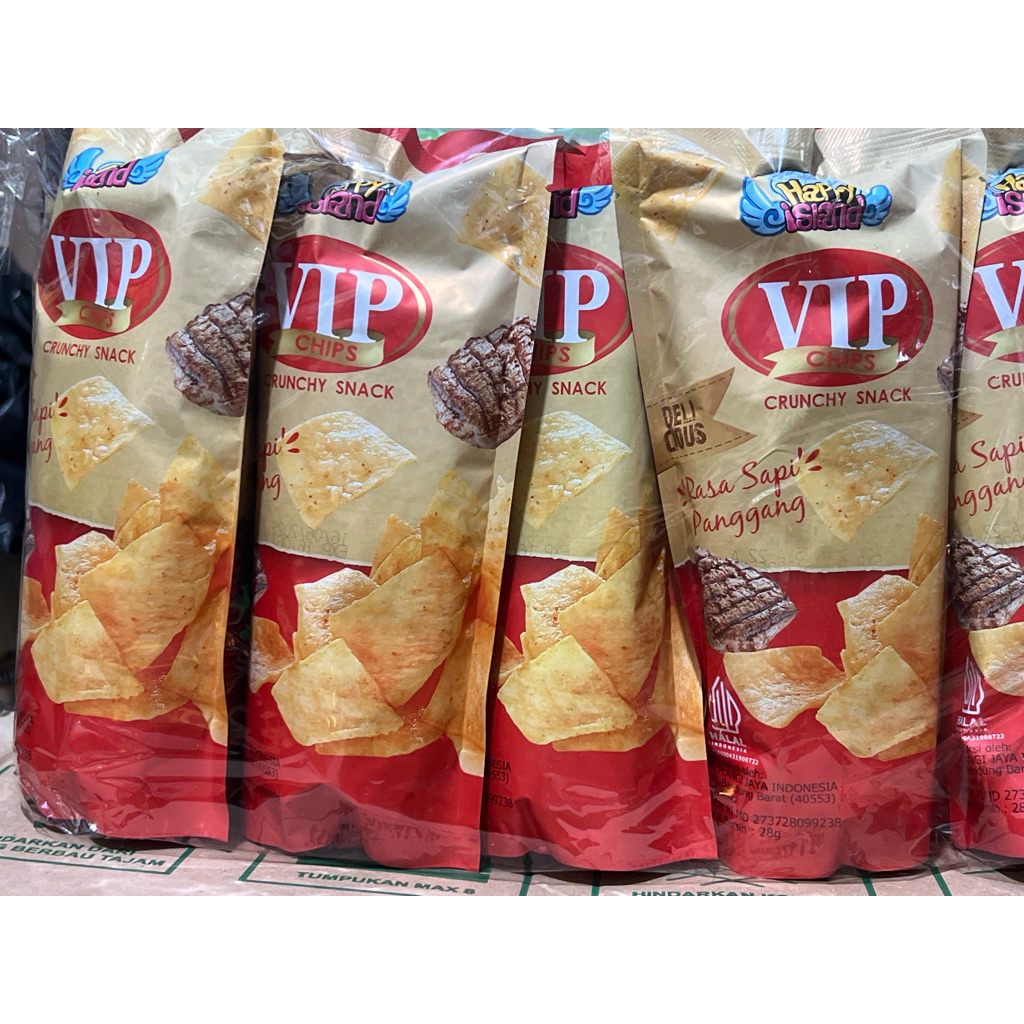 

CHIKI VIP rasa sapi panggang 1 pack isi 10 pcs