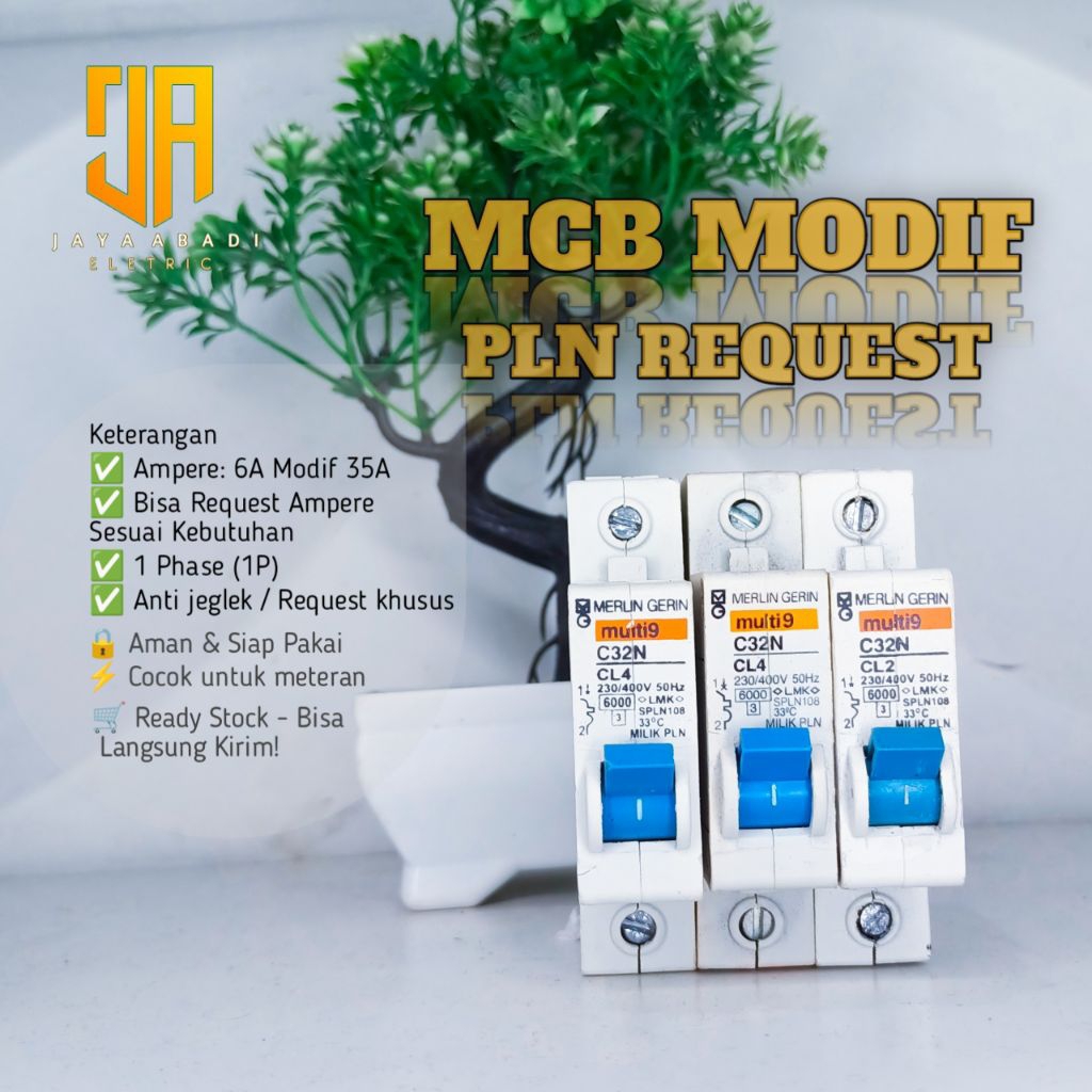 MCB PLN MODIF Request 6A MODIF 20A Merlin gren