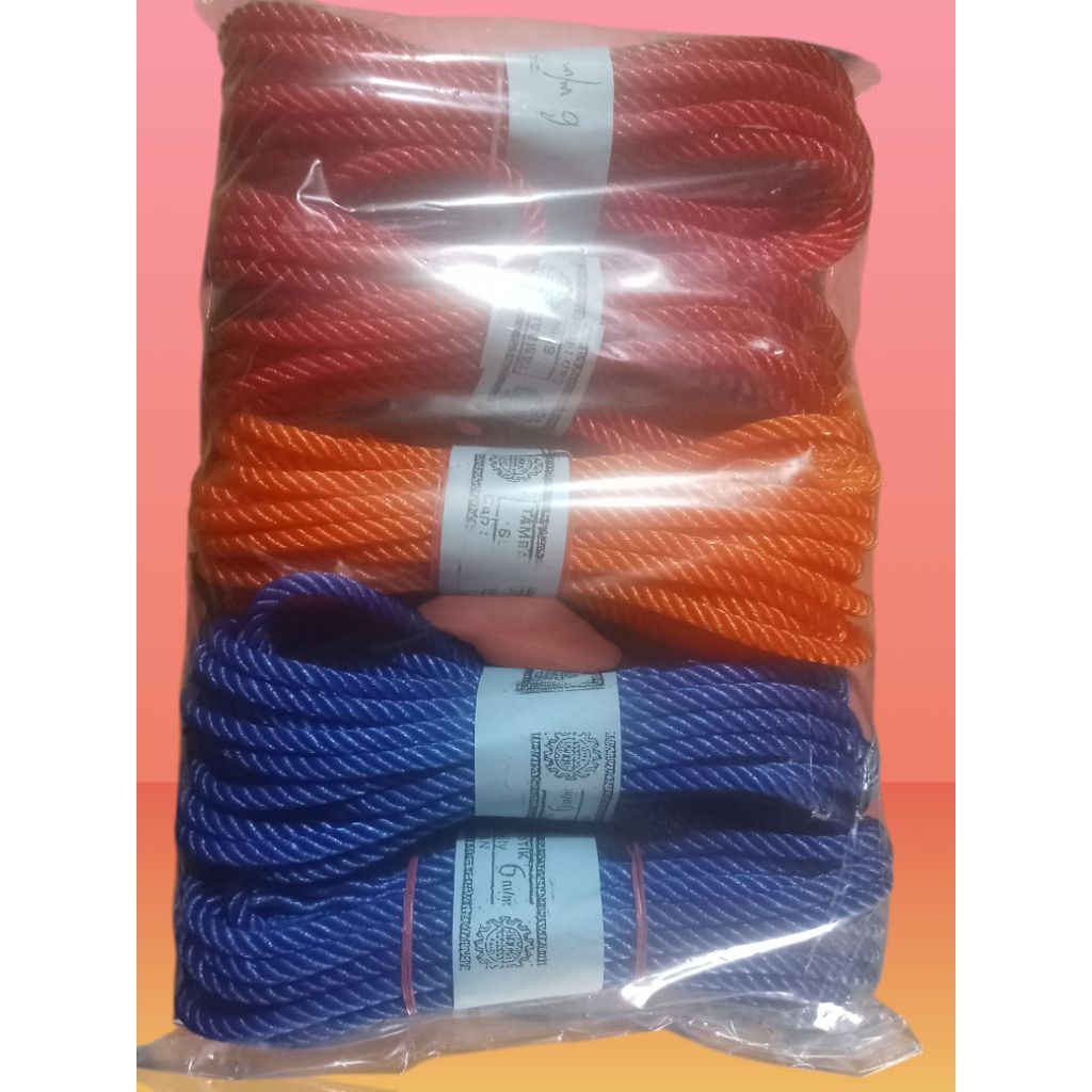 

tali tambang plastik besar 6ml.1pck.isi5.gulung tambang besar