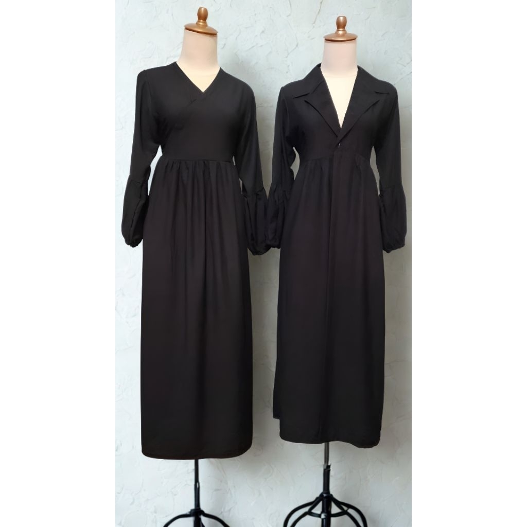 Gamis Katun Polo Linen Sedia Jasa Jahit Semua Pakaian Wanita