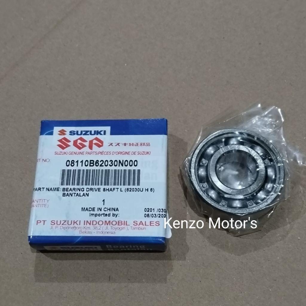 [08110B62030N000] Klaher Tengah BEARING DRIVE SHAFT MIDLE/SHAFT AXLE LH - NEX 1 FI / karbu