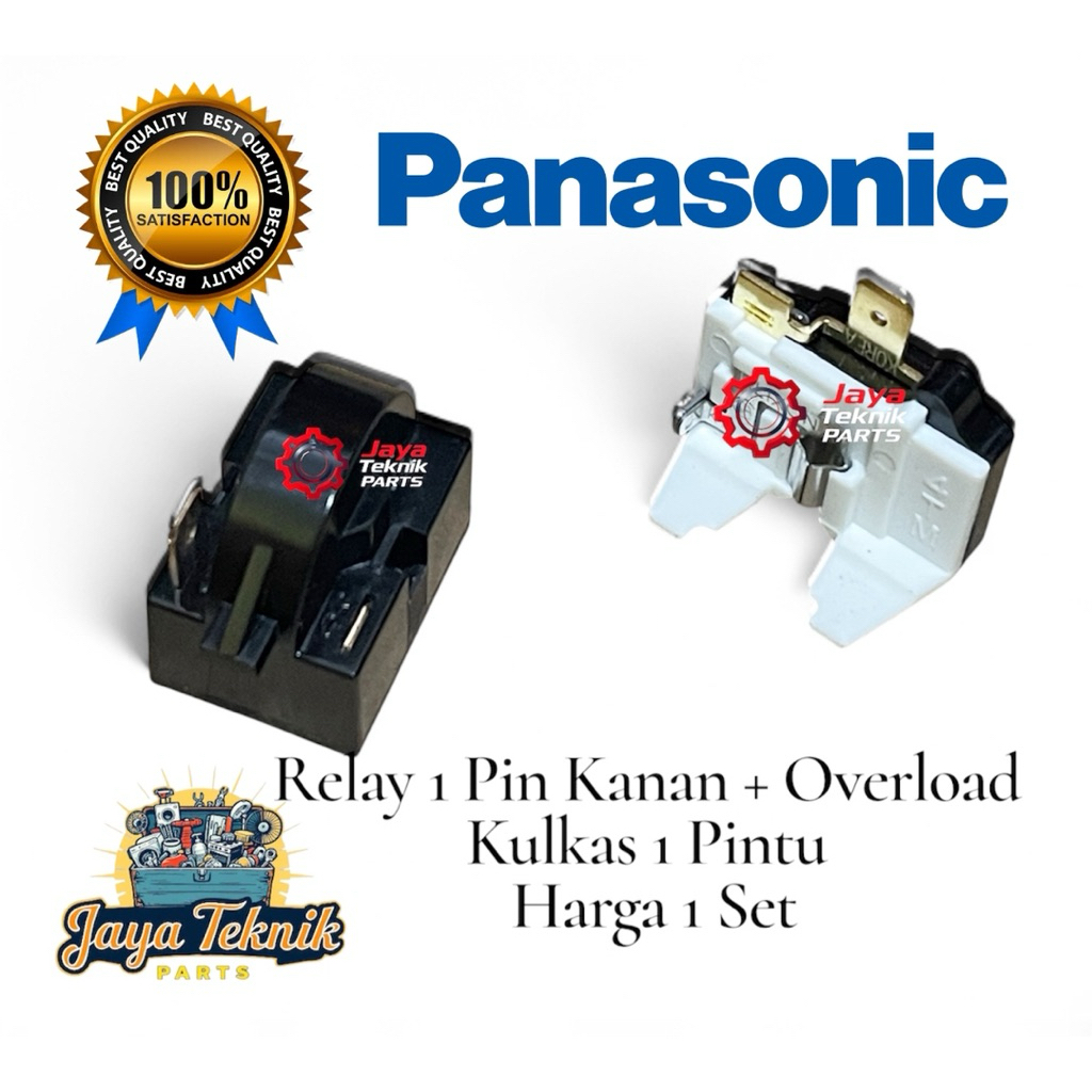 SET RELAY PTC OVERLOAD KULKAS PANASONIC 1 PINTU / RELAY KULKAS PANASONIC SATU PINTU