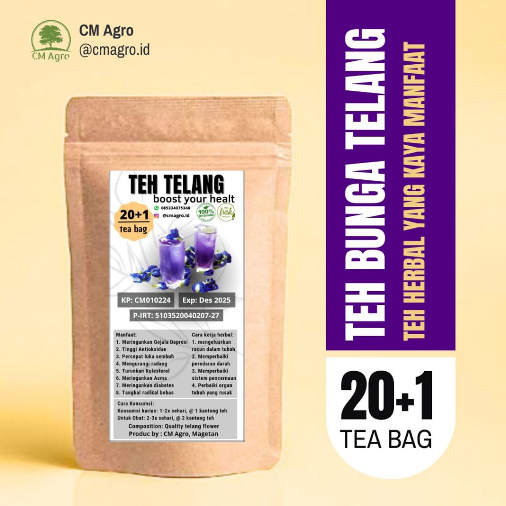 

Teh Bunga Telang | Herbal Untuk Kesehatan Mata, Kecerdasan Otak dan Kaya Antioksidan