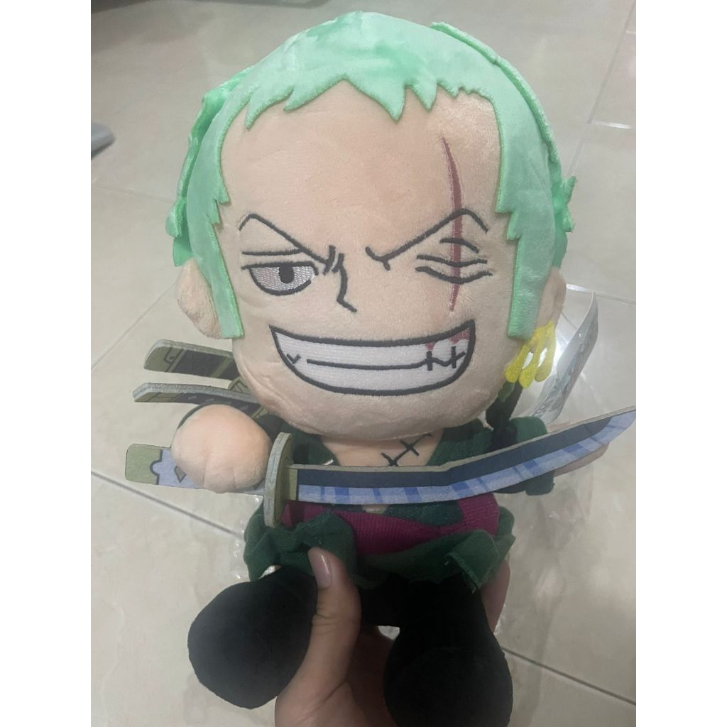 Boneka Zoro 28cm TAG Boneka Roronoa Zoro Boneka Chopper Boneka Jojo's Bizarre 20cm Hadiah Natal